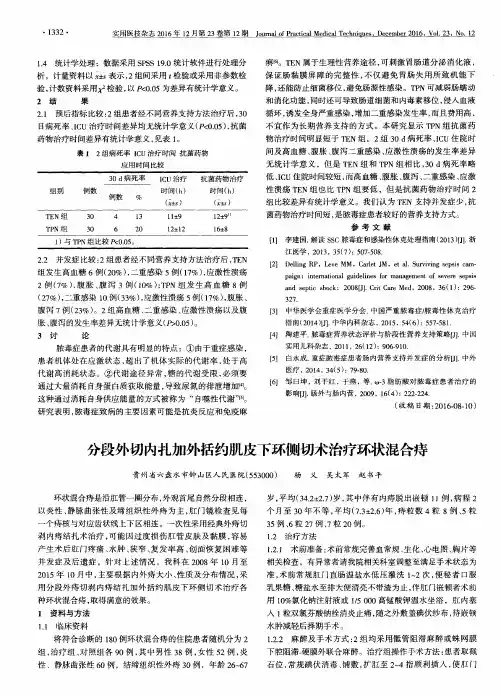 分段外切内扎加外括约肌皮下环侧切术治疗环状混合痔