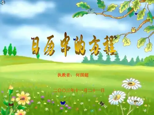 日历中的方程