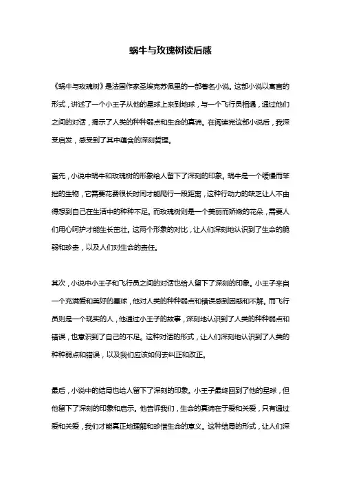 蜗牛与玫瑰树读后感