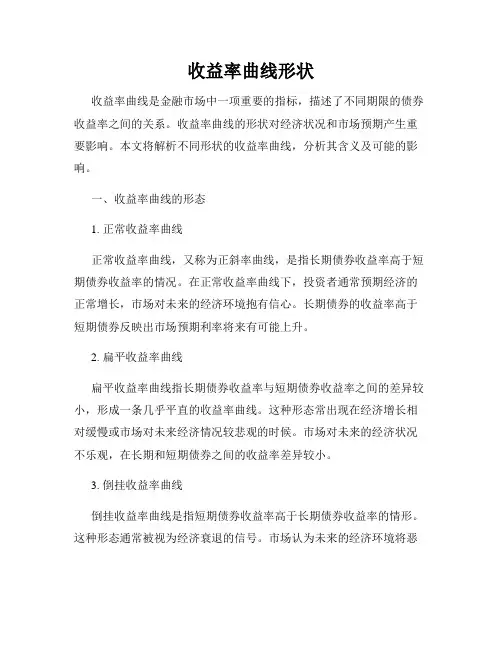 收益率曲线形状