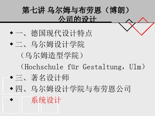 06设计史_乌尔姆与博朗公司的设计