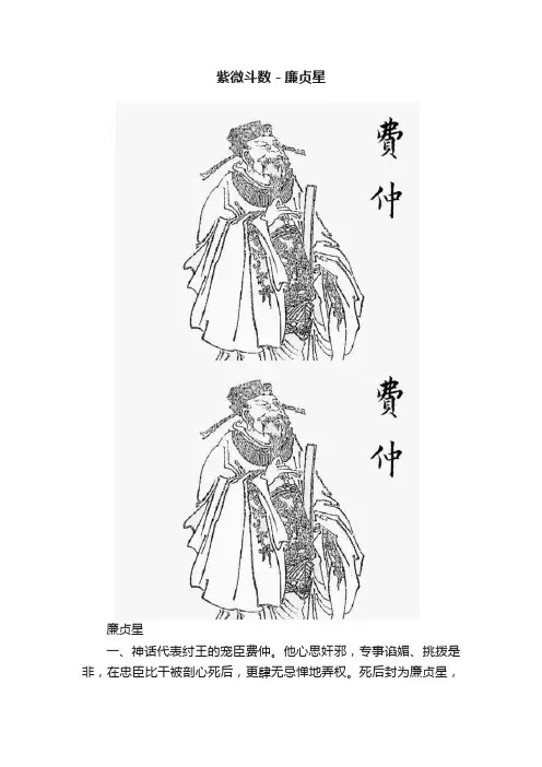 紫微斗数－廉贞星
