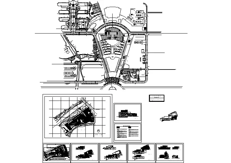合肥市某新图书馆建筑方案设计图纸