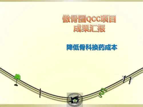 骨科QCC品管圈汇报
