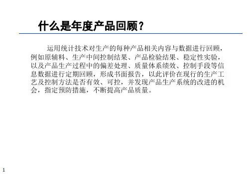 质量受权人培训讲义4年度回顾