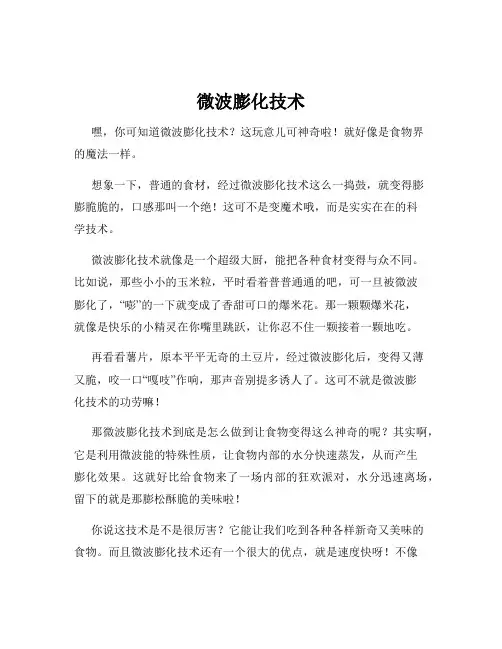 微波膨化技术