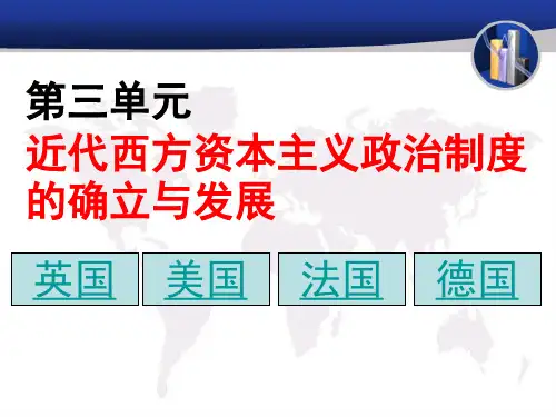 高考复习课件：近代西方资本主义政体的建立