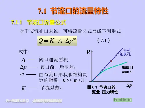 7.1节流口流量特性