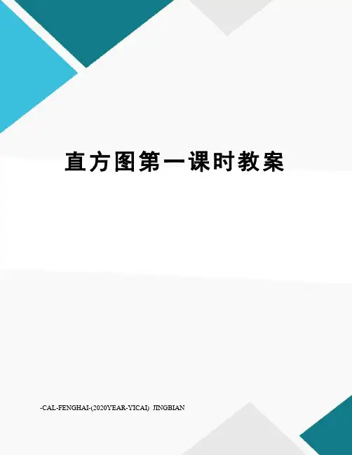 直方图第一课时教案