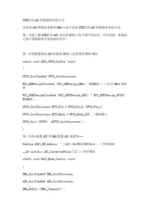 STM32的ADC转换最常见的方式