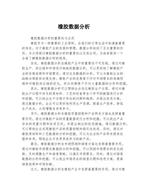 橡胶数据分析