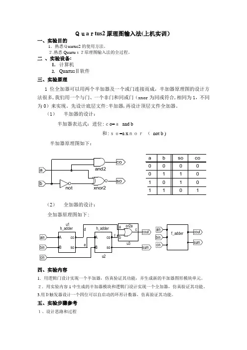 「Quartus2原理图输入法」
