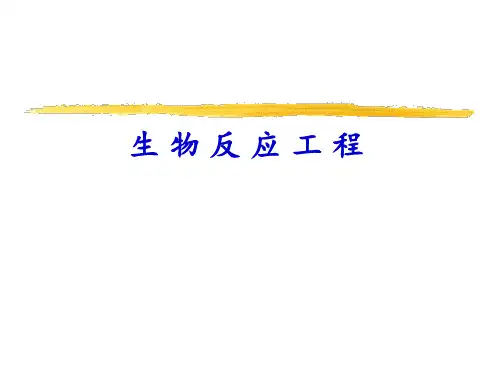 生物反应工程-绪论本科PPT课件