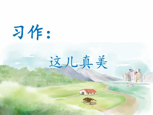 统编版三年级语文上册《这儿真美》课件(19张PPT)