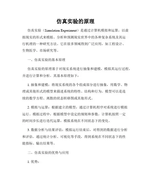 仿真实验的原理