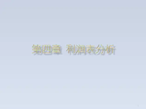 2023-叫你如何看利润表