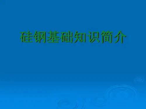 硅钢基础知识讲座