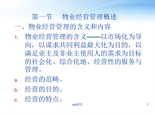 物业经营管理  ppt课件