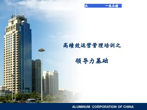 麦肯锡-高绩效运营管理培训之--领导力基础