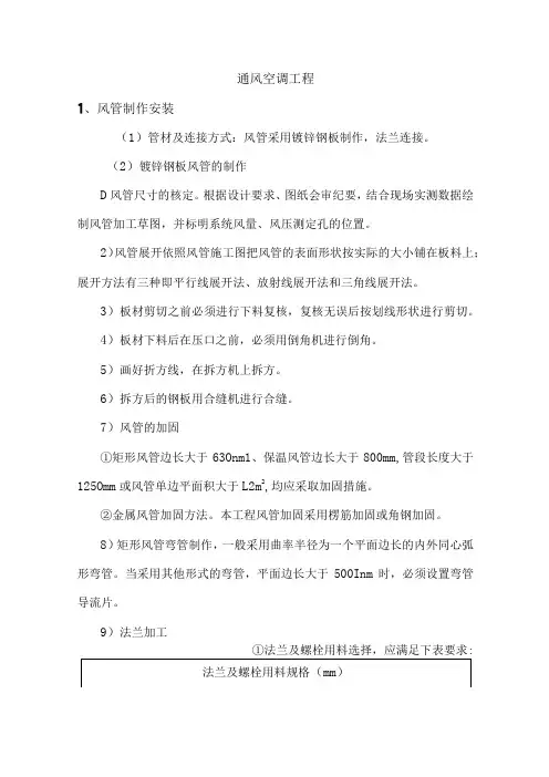通风空调工程