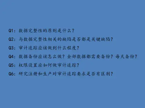 药品数据管理要点与规范操作课件
