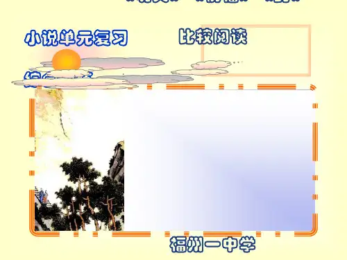 人教版《鲁迅作品(明天祝福药)比较阅读》ppt课件