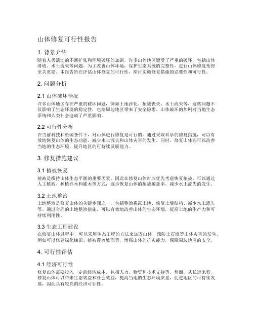 山体修复可行性报告