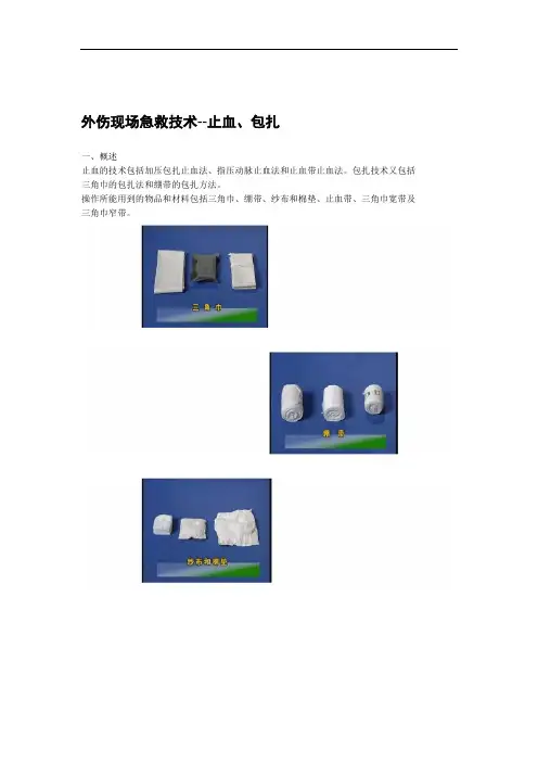 外伤现场急救技术 止血包扎