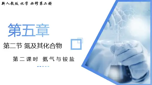 氨气和铵盐(课件)高一化学人教版2019必修二