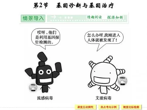 【创新设计】2014-2015学年高二生物人教版选修2课件：1-2 基因诊断与基因治疗