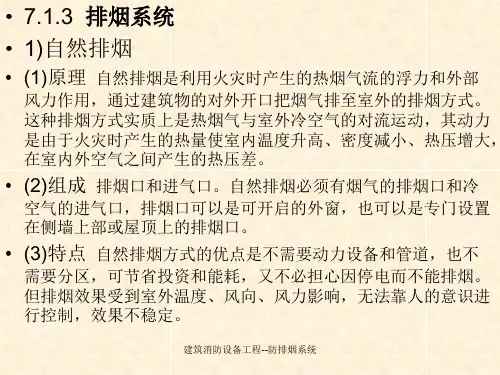 建筑消防设备工程防排烟系统课件