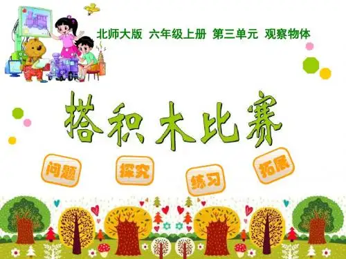 《搭积木比赛》观察物体PPT课件