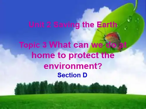最新仁爱版英语九年级上册Unit_2_Topic_3_Section_D公开课课件