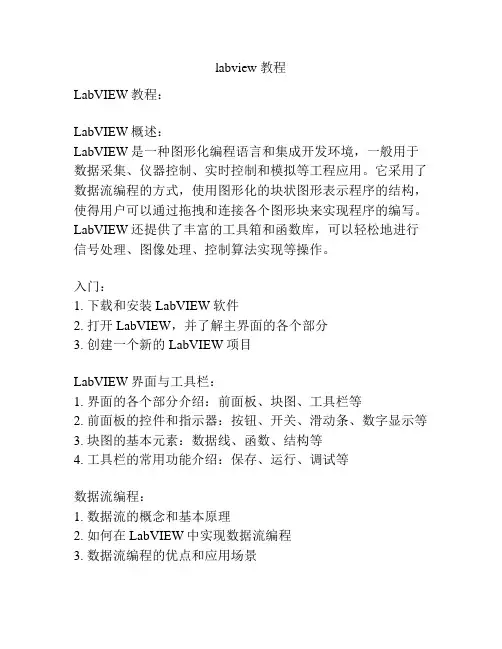 labview 教程