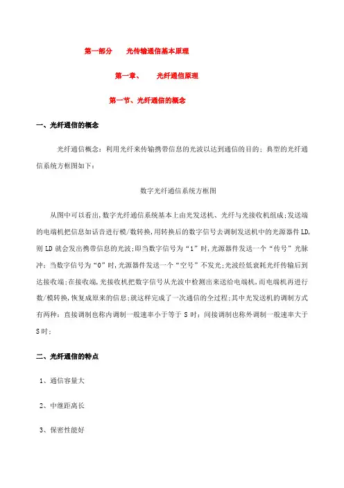 光传输通信基本原理