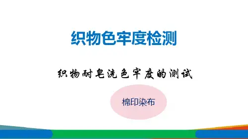 织物色牢度检测—织物耐皂洗色牢度测试