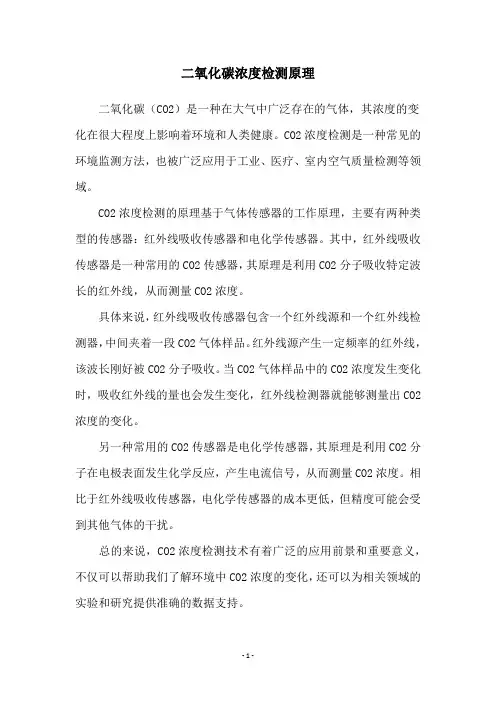 二氧化碳浓度检测原理