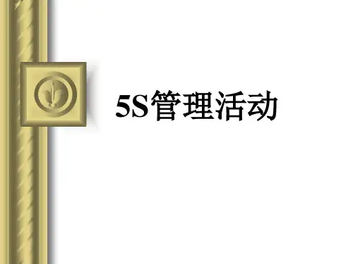 5S基础知识培训课件5S管理简介