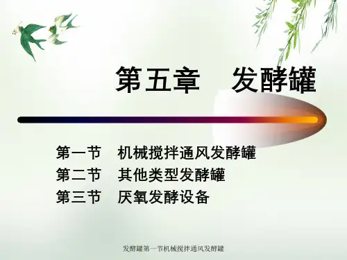 发酵罐第一节机械搅拌通风发酵罐