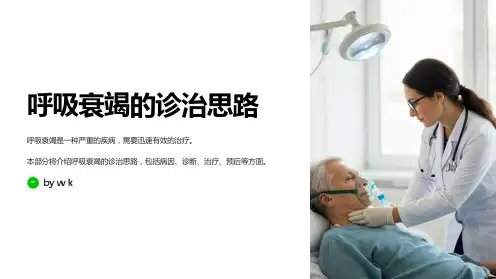 呼吸衰竭的诊治思路