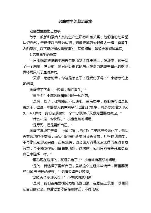 老鹰重生的励志故事