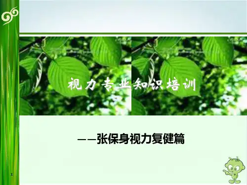 视力矫正方法课件实用型(60张)