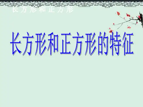初中课件《长方形和正方形的特征》长方形和正方形PPT