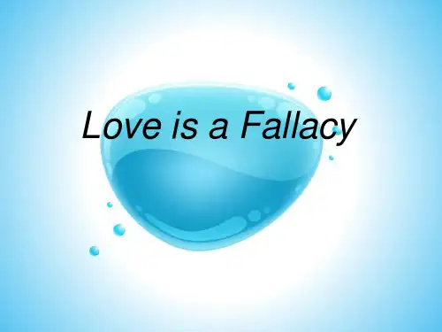 love is a fallacy