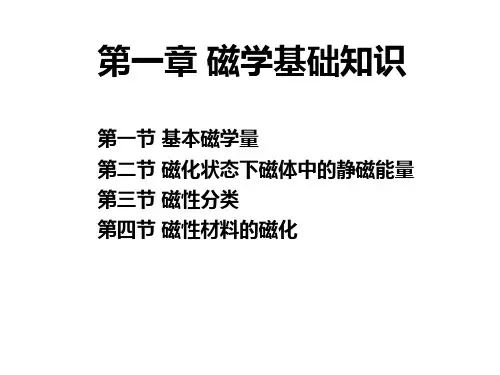 第一章第一节 基本磁学量