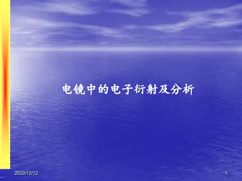 TEM透射电镜中的电子衍射及分析实例 ppt课件