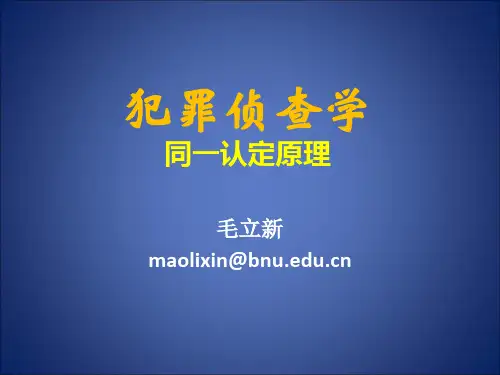 同一认定原理