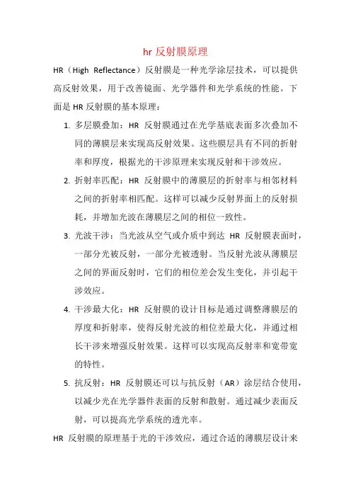 hr反射膜原理】