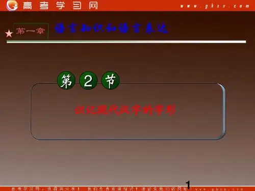 高考字形复习