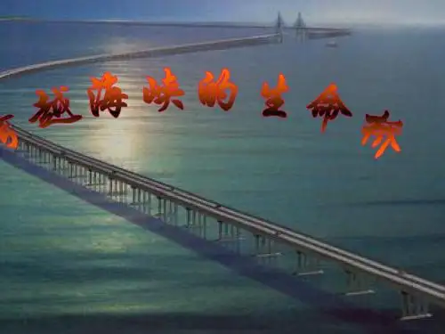 跨越海峡的生命桥(课件)